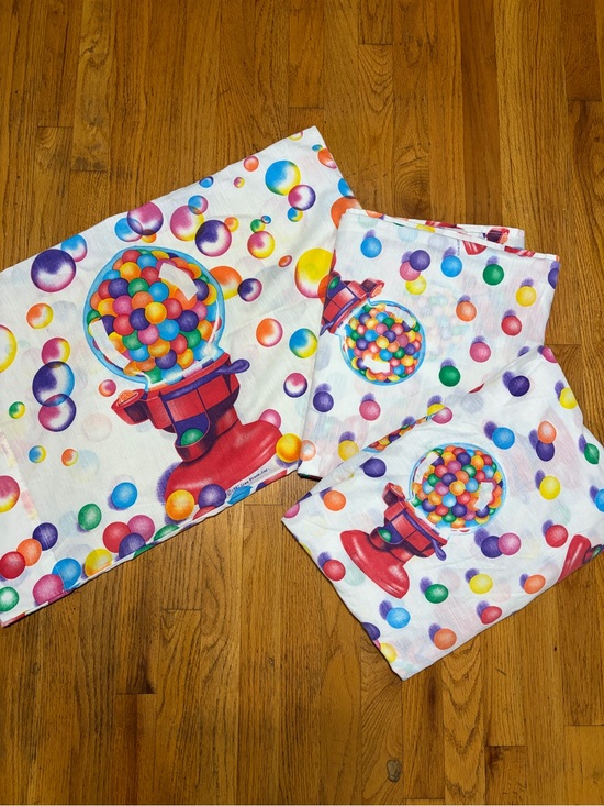 Lisa Frank Other - Vintage 1987 Lisa Frank Gumball Pattern Twin Sheet Set - Great Vtg Condition!
